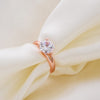 Rose gold Crystal Zircon Ring jewelry