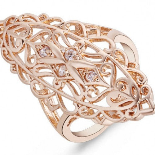 18K Yellow Gold Plated Ring Jewelry