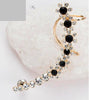 Cuff Earring - Rhinestone Gold Clip Earrngs