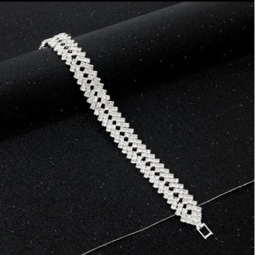 Bangles Bridal Wedding Jewelry Rhinestone Crystal Bracelets