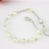 Metal Cross Square Crystal Charm Bracelets Jewelry