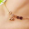 Titanium steel 18K Lucky coins bell anklet