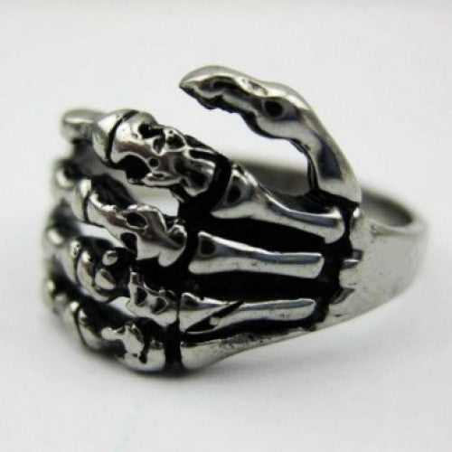 Skull PUNK Male Ring Antique Stainless Steel
